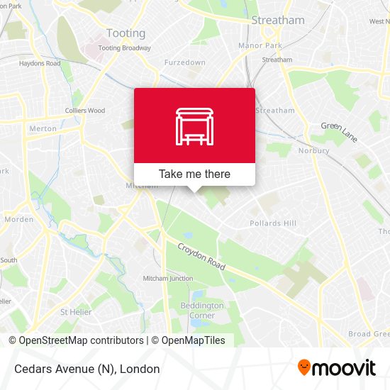 Cedars Avenue (N) map