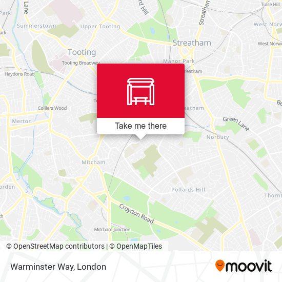 Warminster Way map