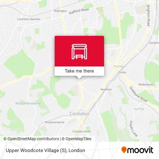 Upper Woodcote Village (S) map