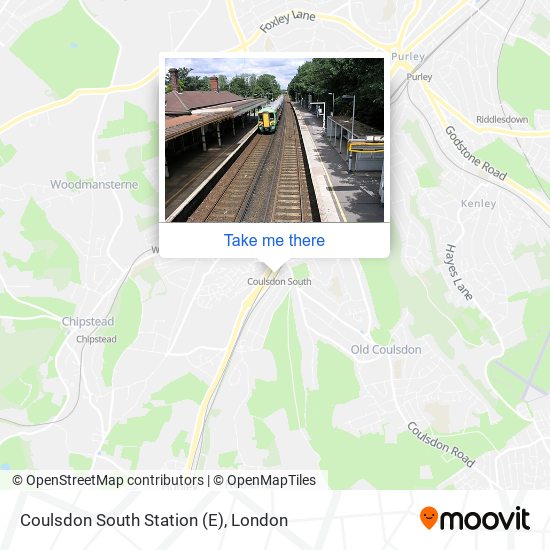 Coulsdon South Station (E) map