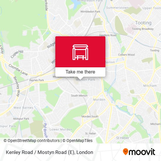 Kenley Road / Mostyn Road (E) map