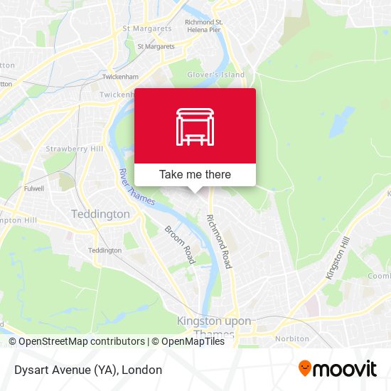 Dysart Avenue (YA) map
