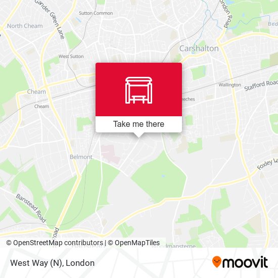 West Way (N) map