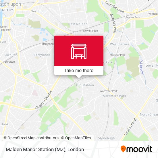 Malden Manor Station (MZ) map
