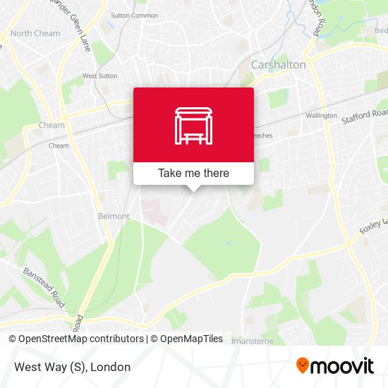 West Way (S) map