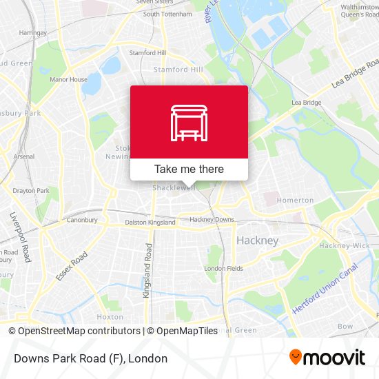 Downs Park Road (F) map