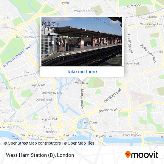 West Ham Station (B) map