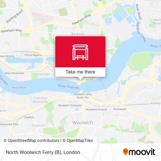 North Woolwich Ferry (B) map