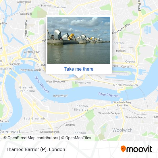 Thames Barrier (P) map