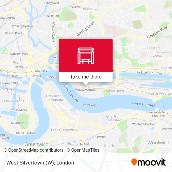 West Silvertown map