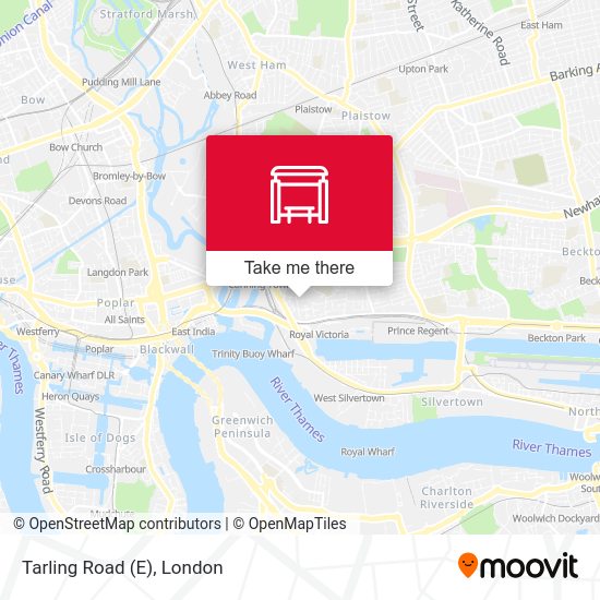 Tarling Road (E) map