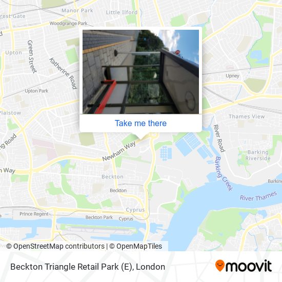 Beckton Triangle Retail Park (E) map
