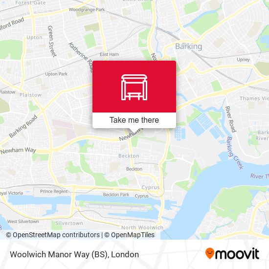 Woolwich Manor Way (BS) map