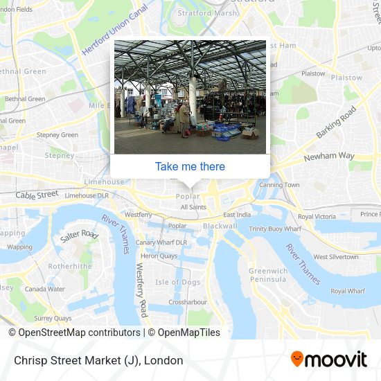 Chrisp Street Market (J) map
