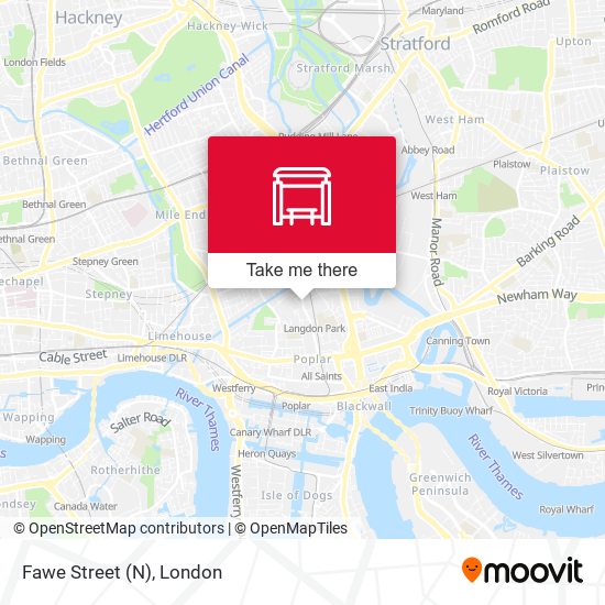 Fawe Street (N) map
