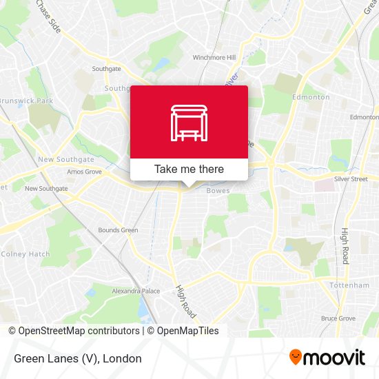 Green Lanes (V) map