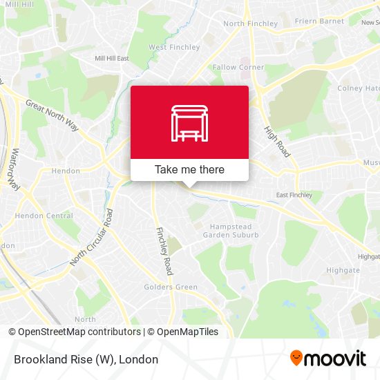 Brookland Rise (W) map