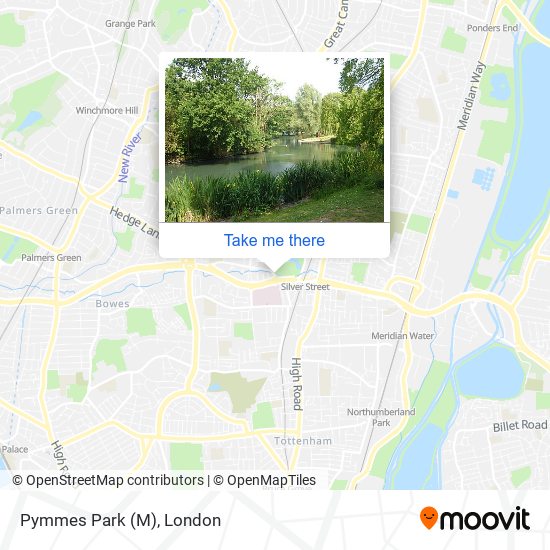 Pymmes Park (M) map