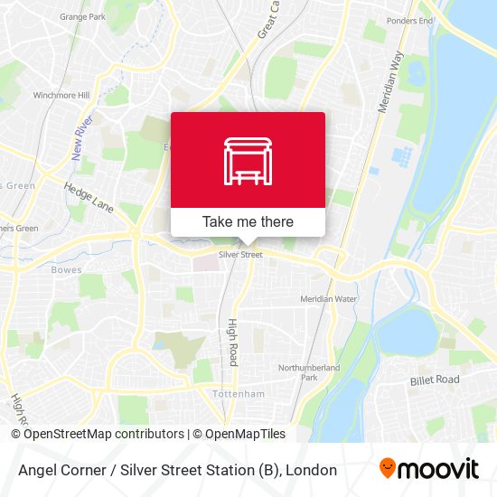 Angel Corner / Silver Street Station (B) map