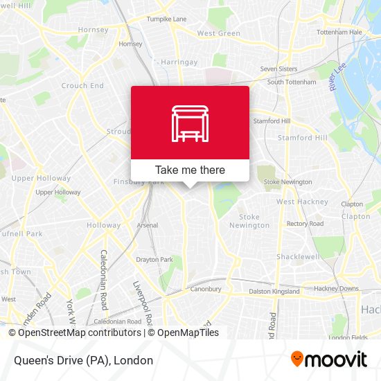Queen's Drive (PA) map