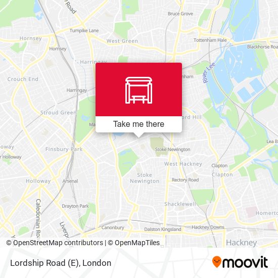 Lordship Road (E) map