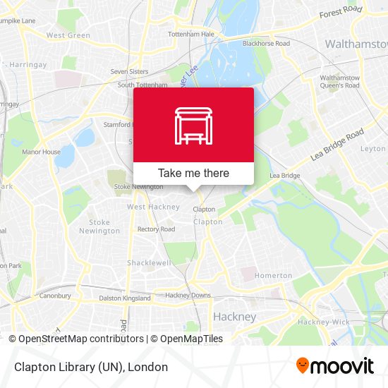 Clapton Library (UN) map
