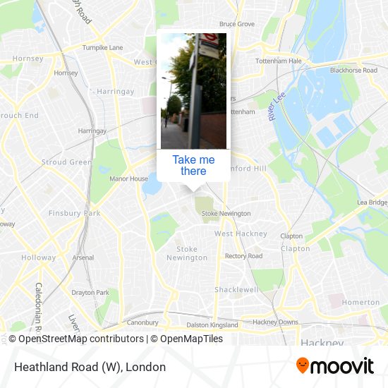 Heathland Road (W) map