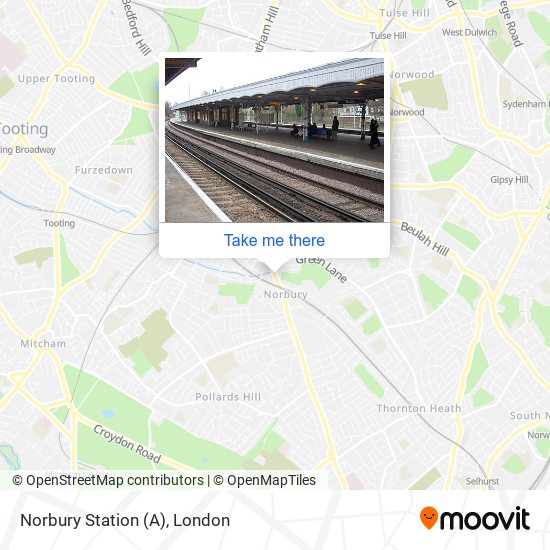 Norbury Station (A) map