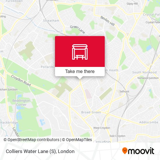 Colliers Water Lane (S) map