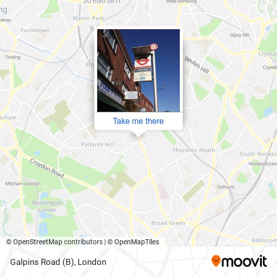 Galpins Road (B) map