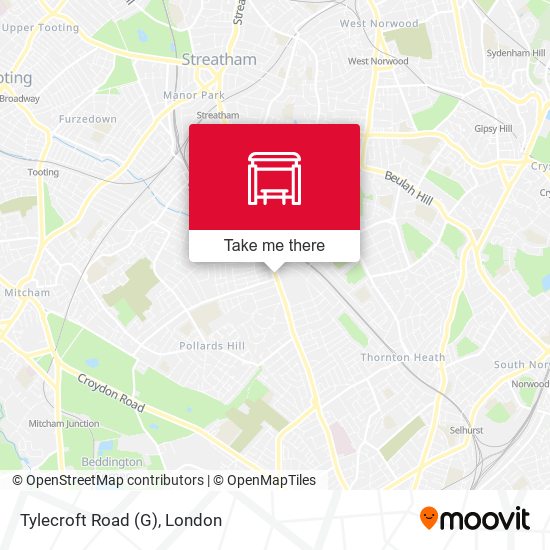 Tylecroft Road (G) map