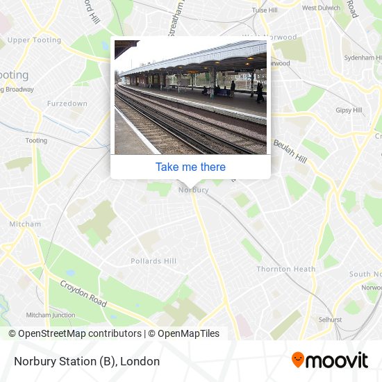 Norbury Station (B) map