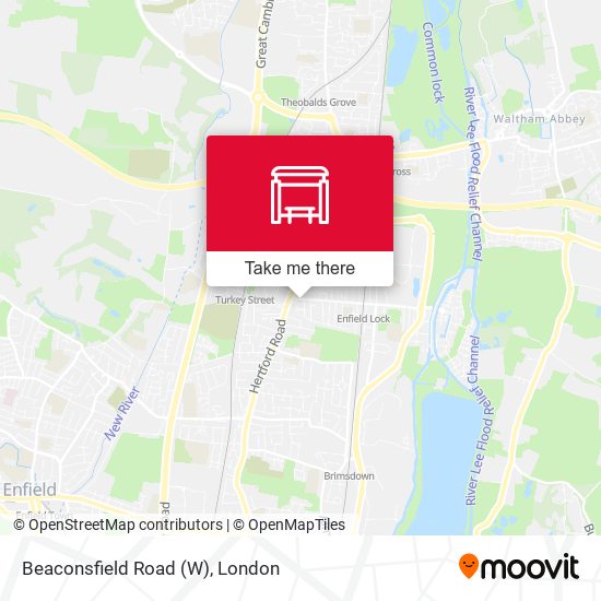 Beaconsfield Road (W) map