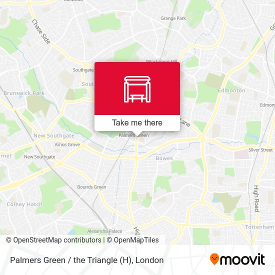 Palmers Green / the Triangle (H) map