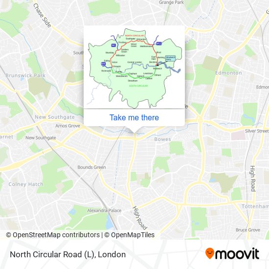 North Circular Road (L) map