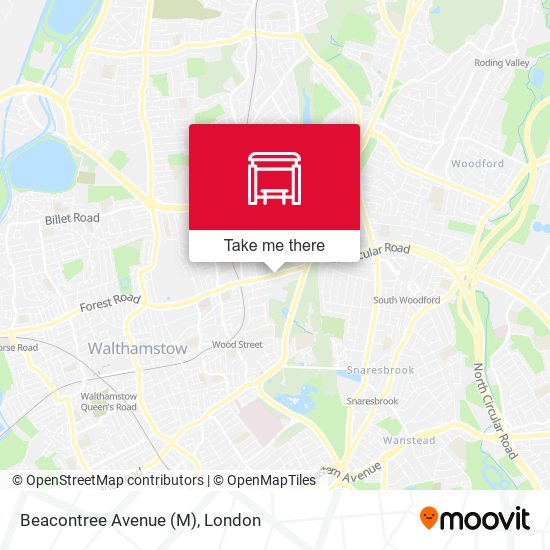 Beacontree Avenue (M) map