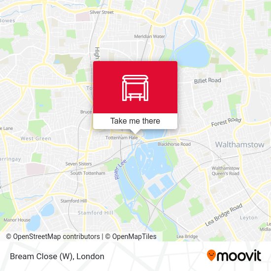 Bream Close (W) map