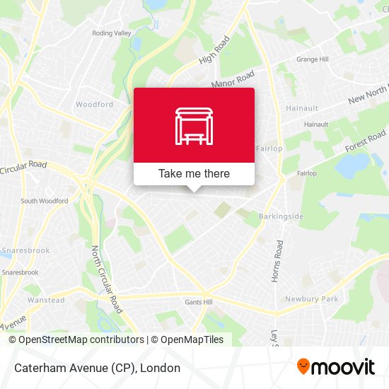 Caterham Avenue (CP) map