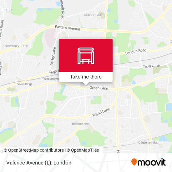 Valence Avenue (L) map