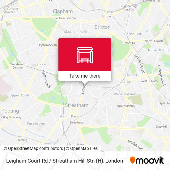 Leigham Court Rd / Streatham Hill Stn map