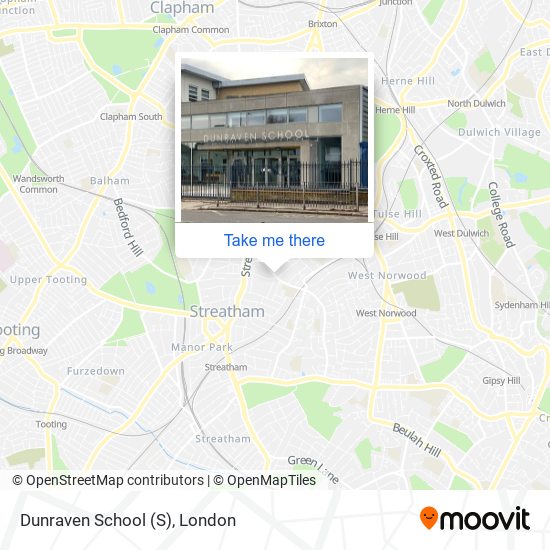 Dunraven School map