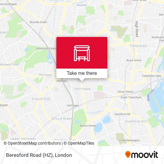 Beresford Road (HZ) map