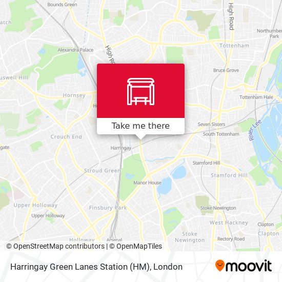 Harringay Green Lanes Station (HM) map