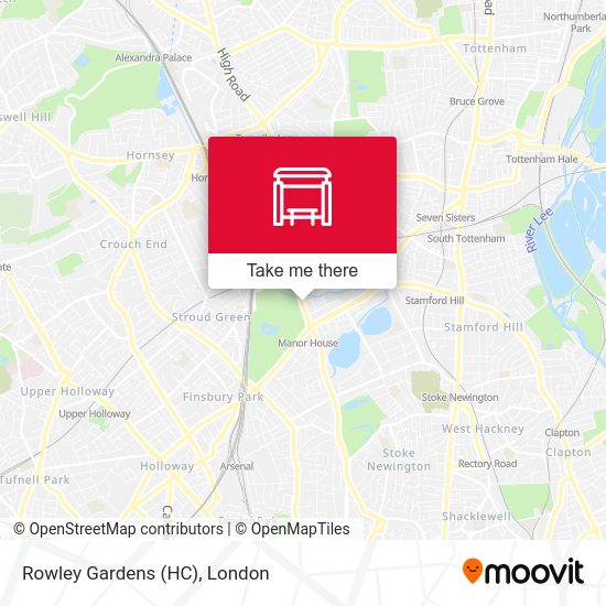 Rowley Gardens (HC) map