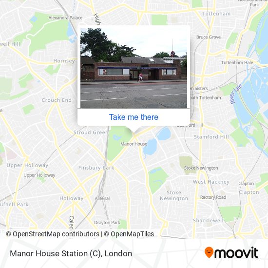 Manor House Station (C) map