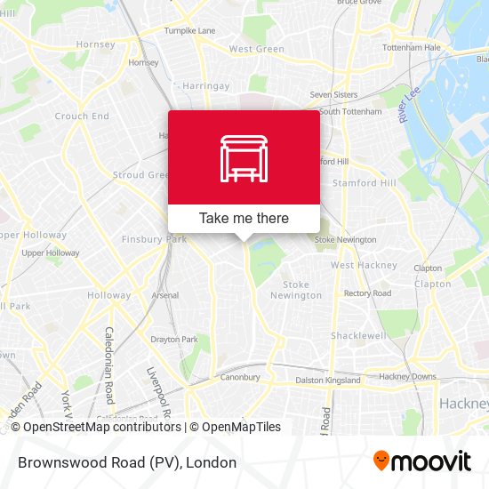 Brownswood Road (PV) map