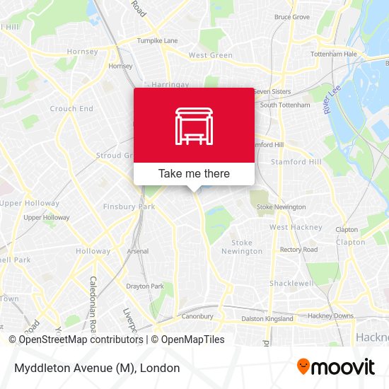 Myddleton Avenue map