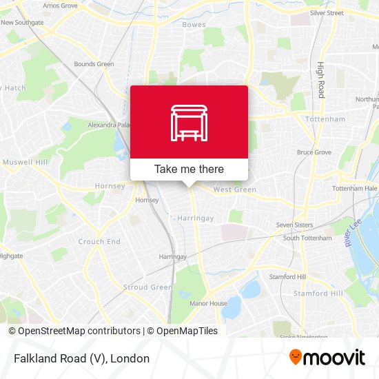 Falkland Road (V) map