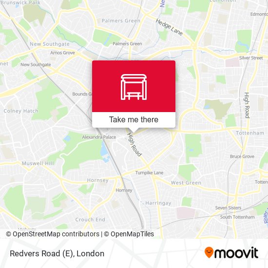 Redvers Road (E) map