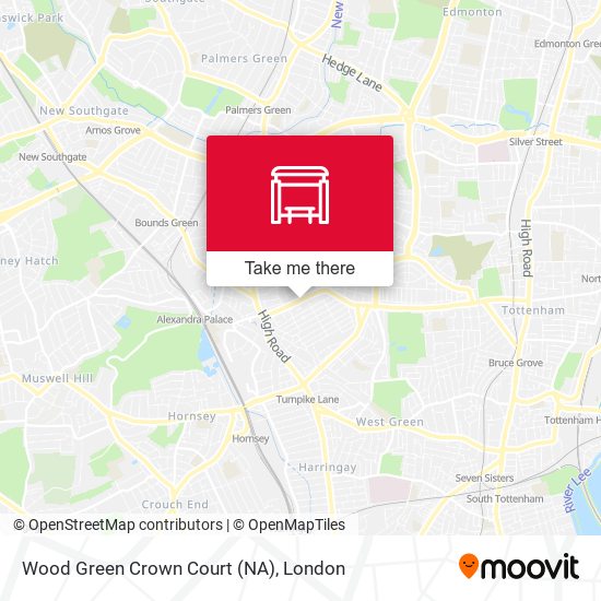 Wood Green Crown Court (NA) map